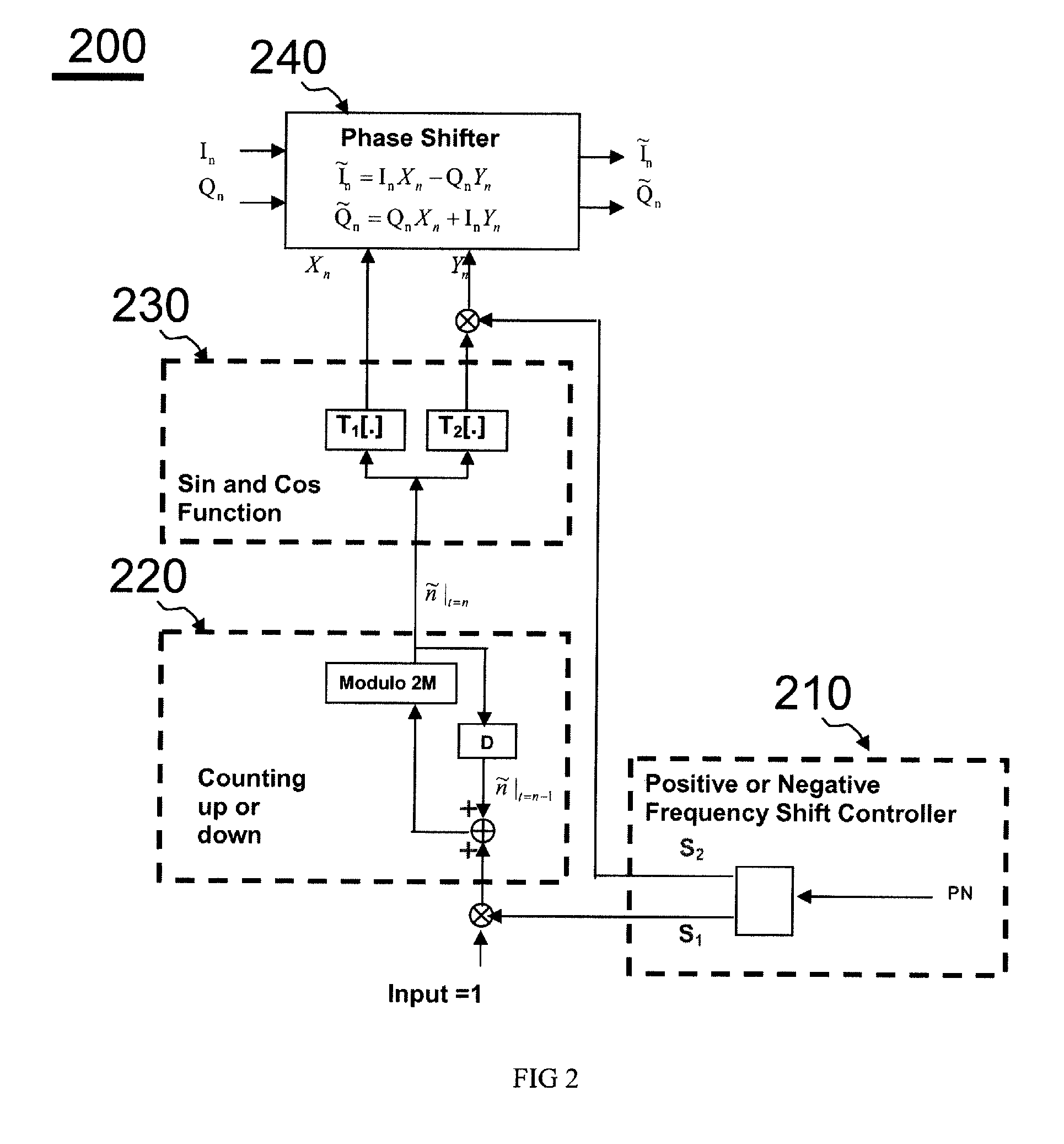 Arbitrary frequency shifter in communication systems