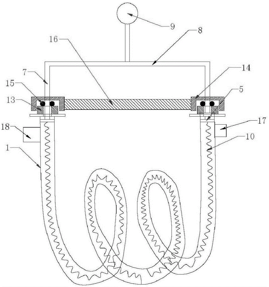 Heating tube with descaling device
