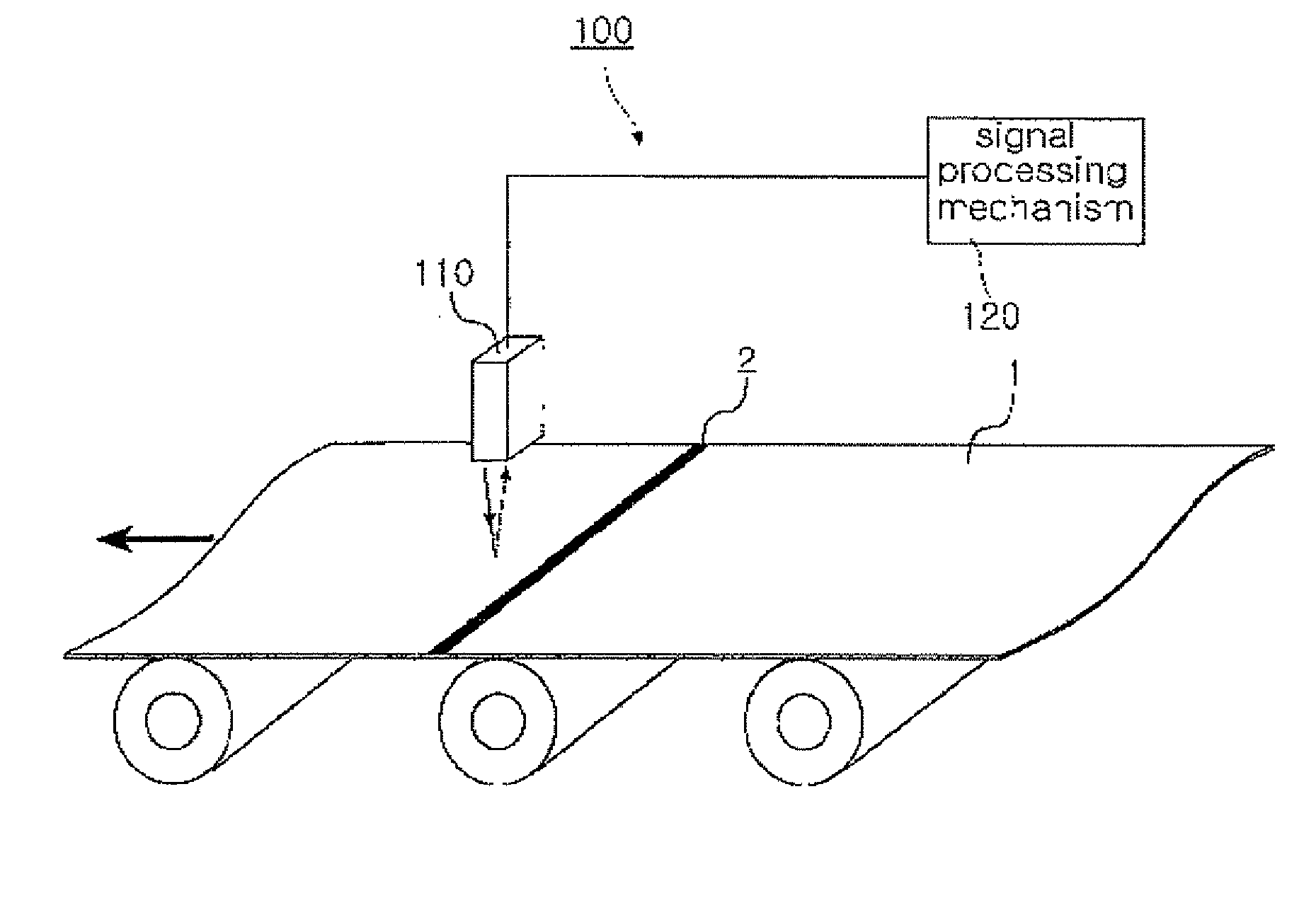 Apparatus and method for on-line detecting welding part of strip
