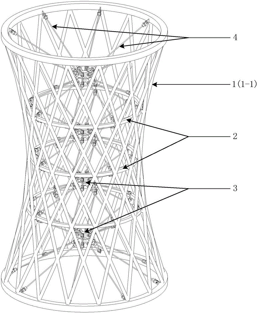 Hybrid grid cylinder capable of increasing grouped column instability loads