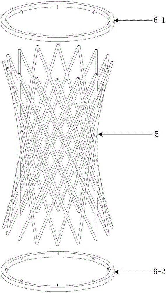 Hybrid grid cylinder capable of increasing grouped column instability loads