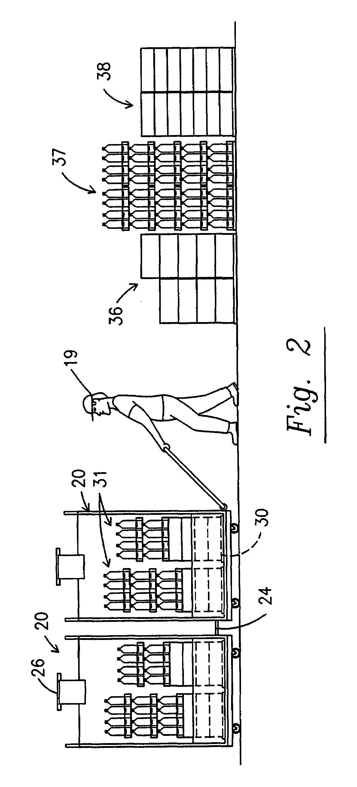 Accessible cart for use with beverage distribution system