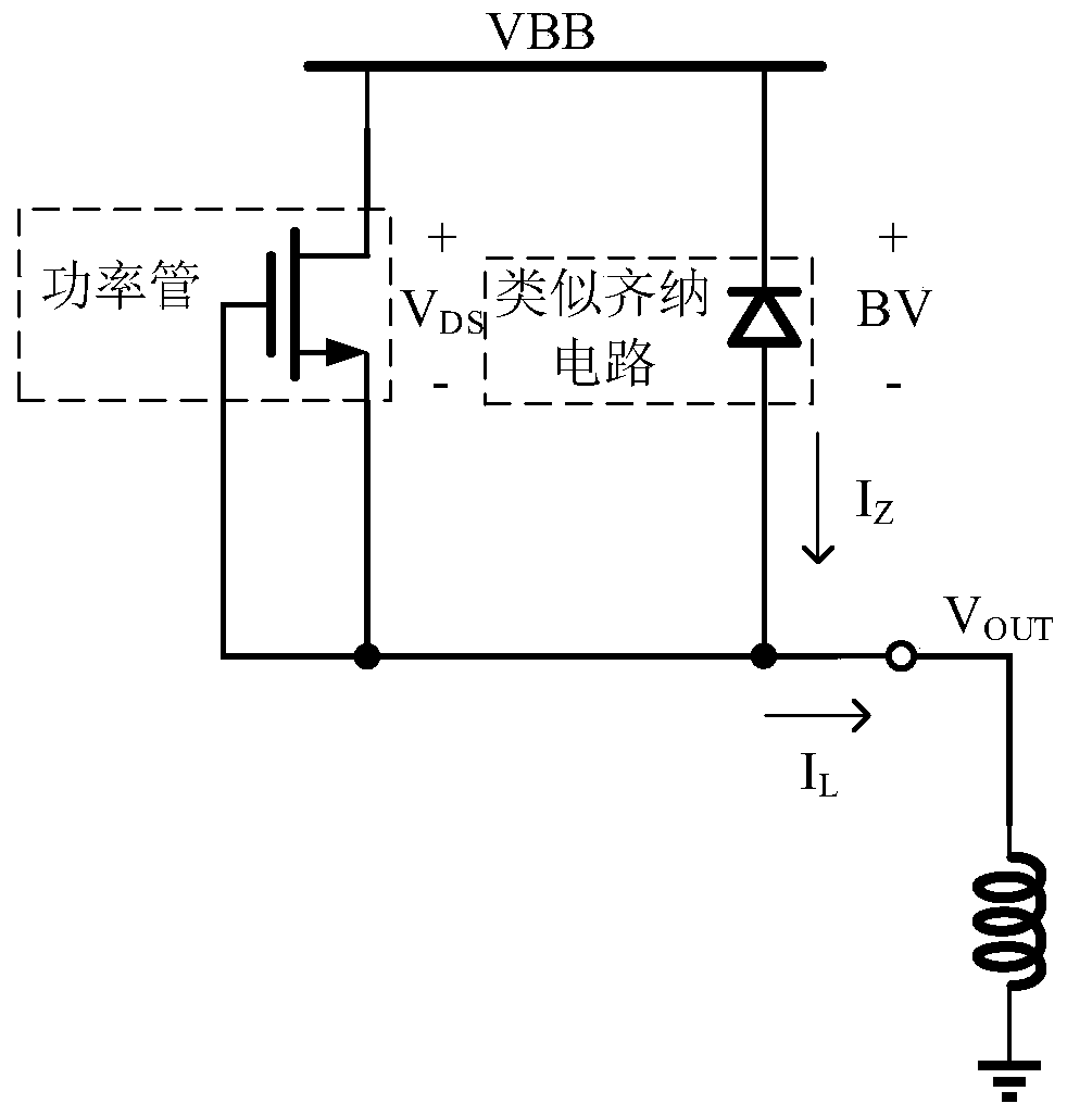Output stage circuit of high-side switch