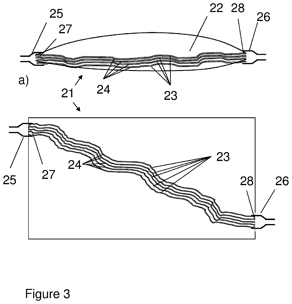 Cell culture bag with internal dialysis membrane