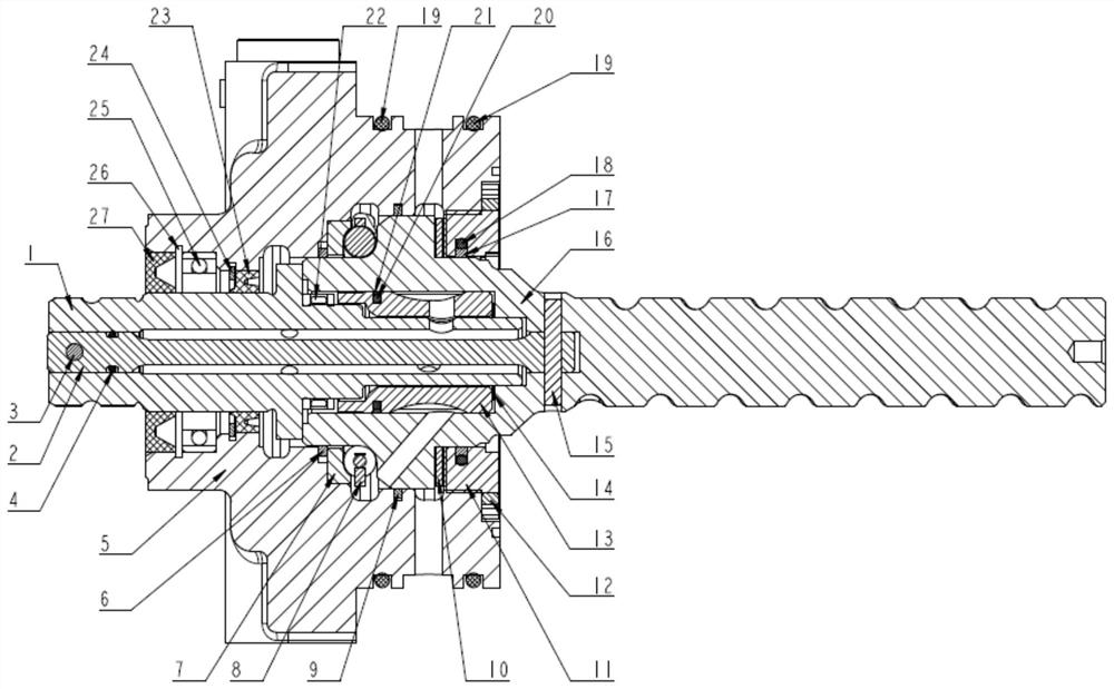 Hydraulic structure assembly of steering gear