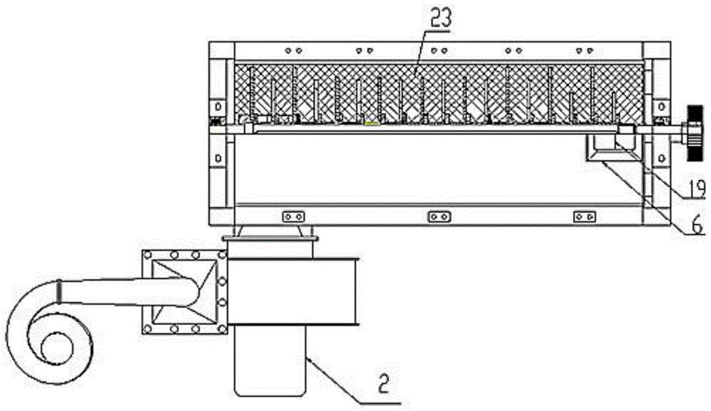 A shiitake mushroom handle loosening machine