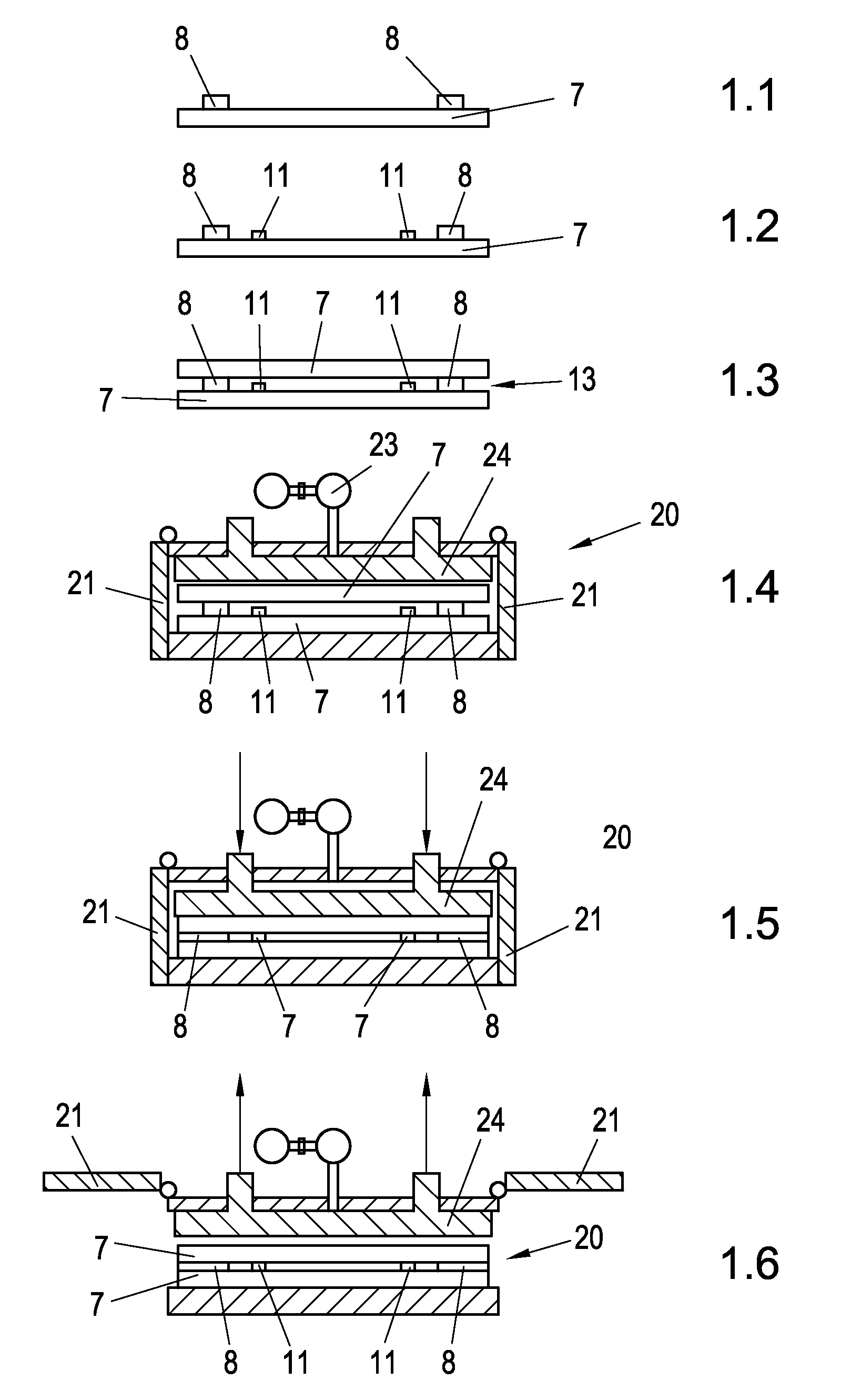 Vacuum element and method for producing the same