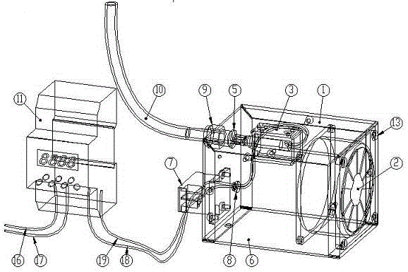 A hydrogen exhaust device for a sealed battery compartment for communication