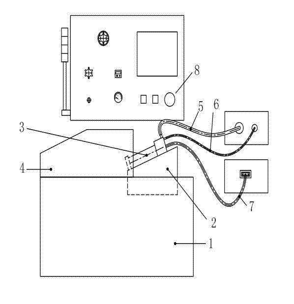 Water spray detection device