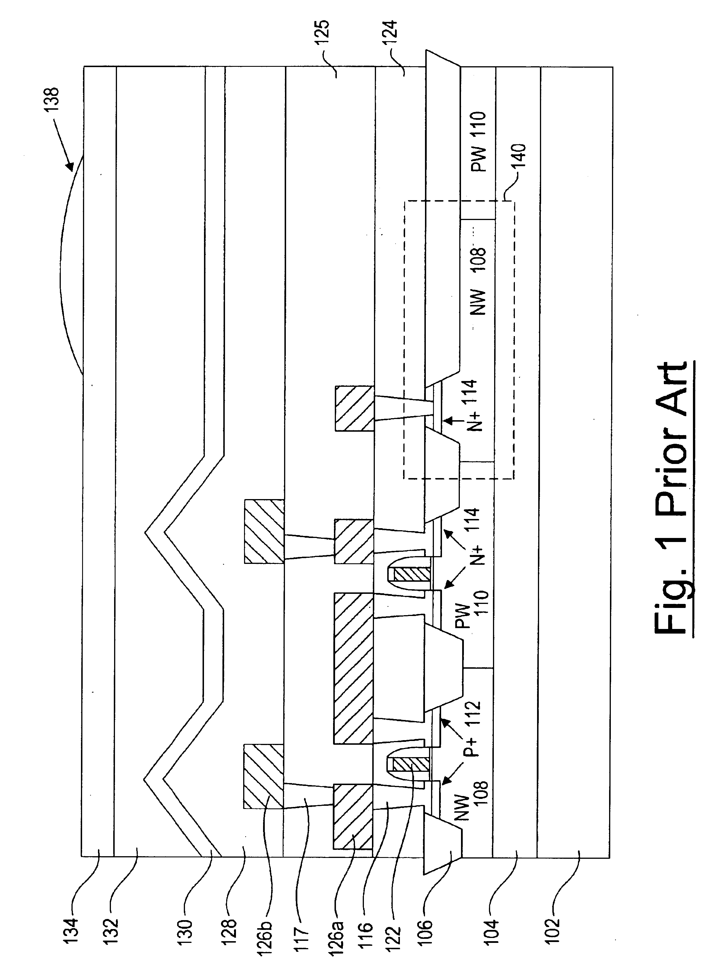 CMOS image sensor with substrate noise barrier