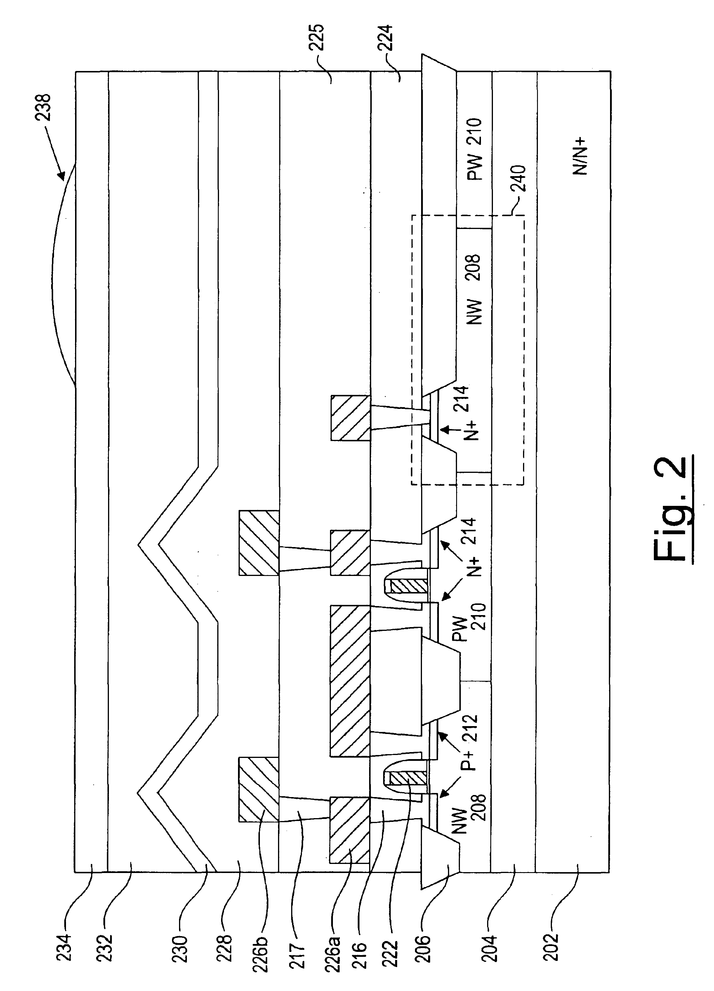 CMOS image sensor with substrate noise barrier