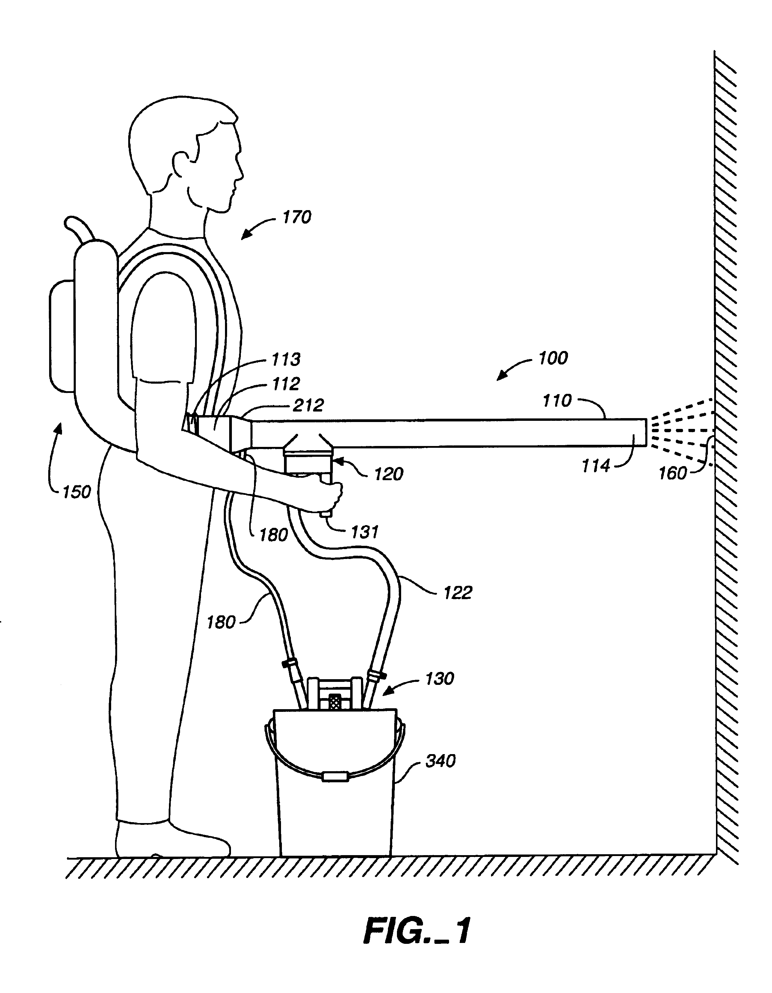 Particulate blaster assembly and aspirator