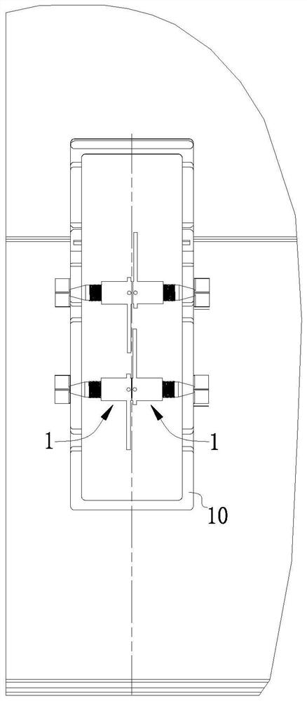 Motor train unit profile cavity welding deformation control device and control method
