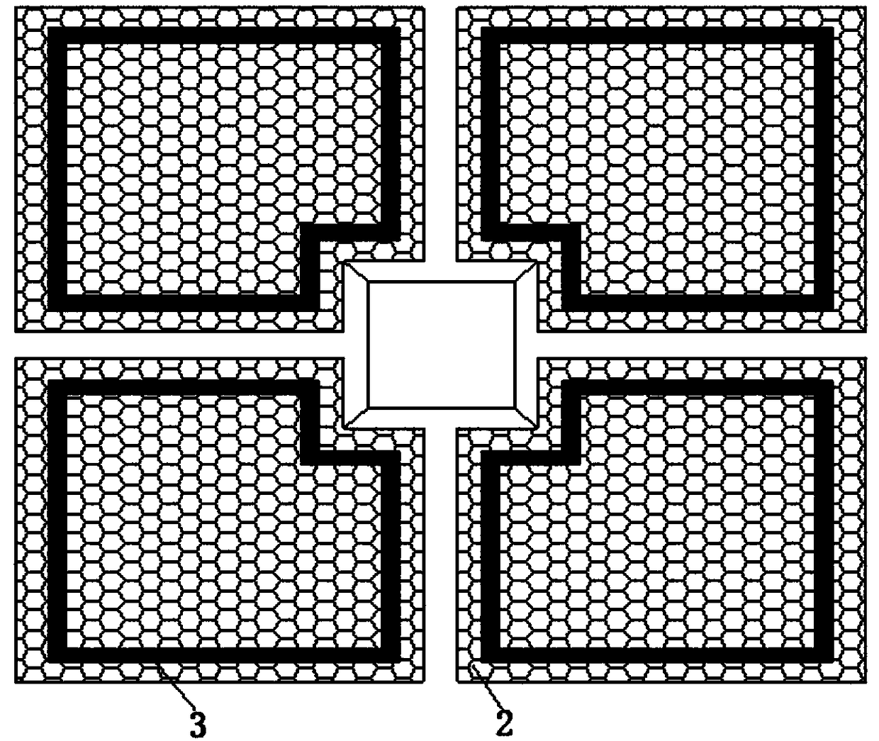 Partition type waterproof structure of subsurface structure baseplate and construction method