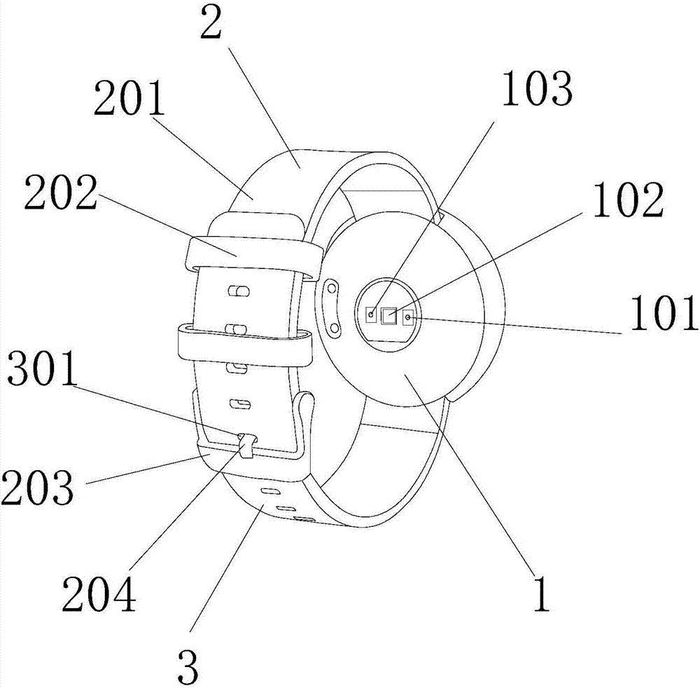 Medical alarm bell device with movable wrist strap