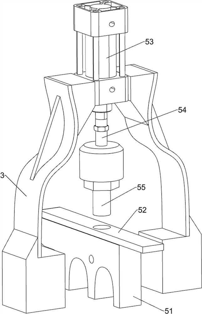 Through hole forming equipment for PCB fixing base