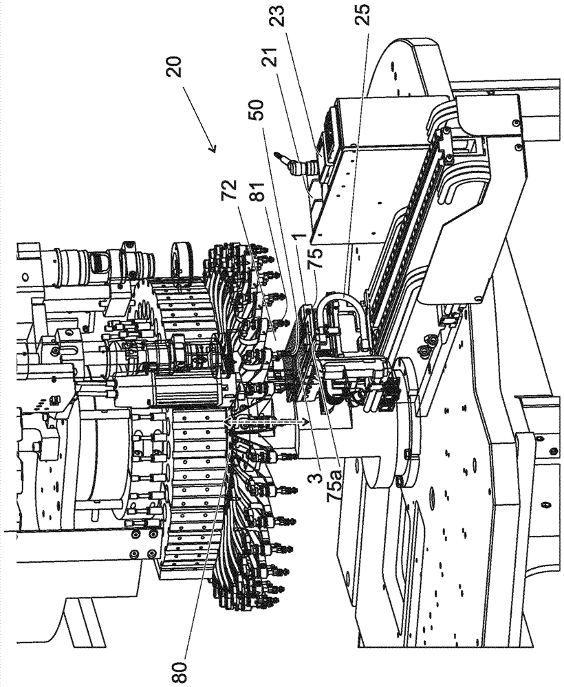 A component handling assembly