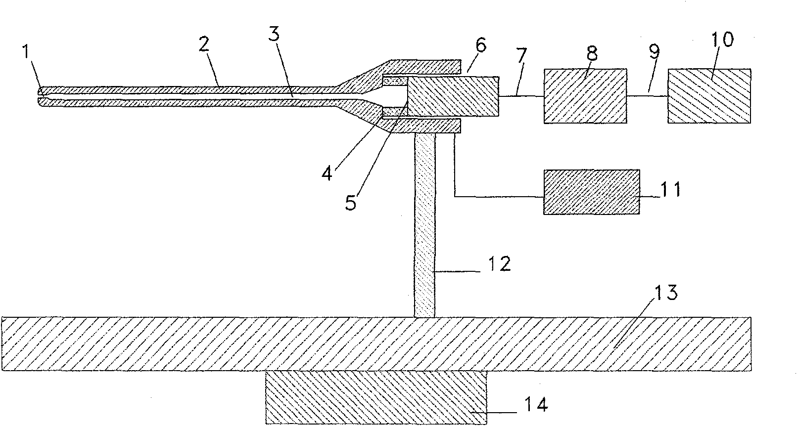 Method and device for measuring pneumatic thrust indirectly