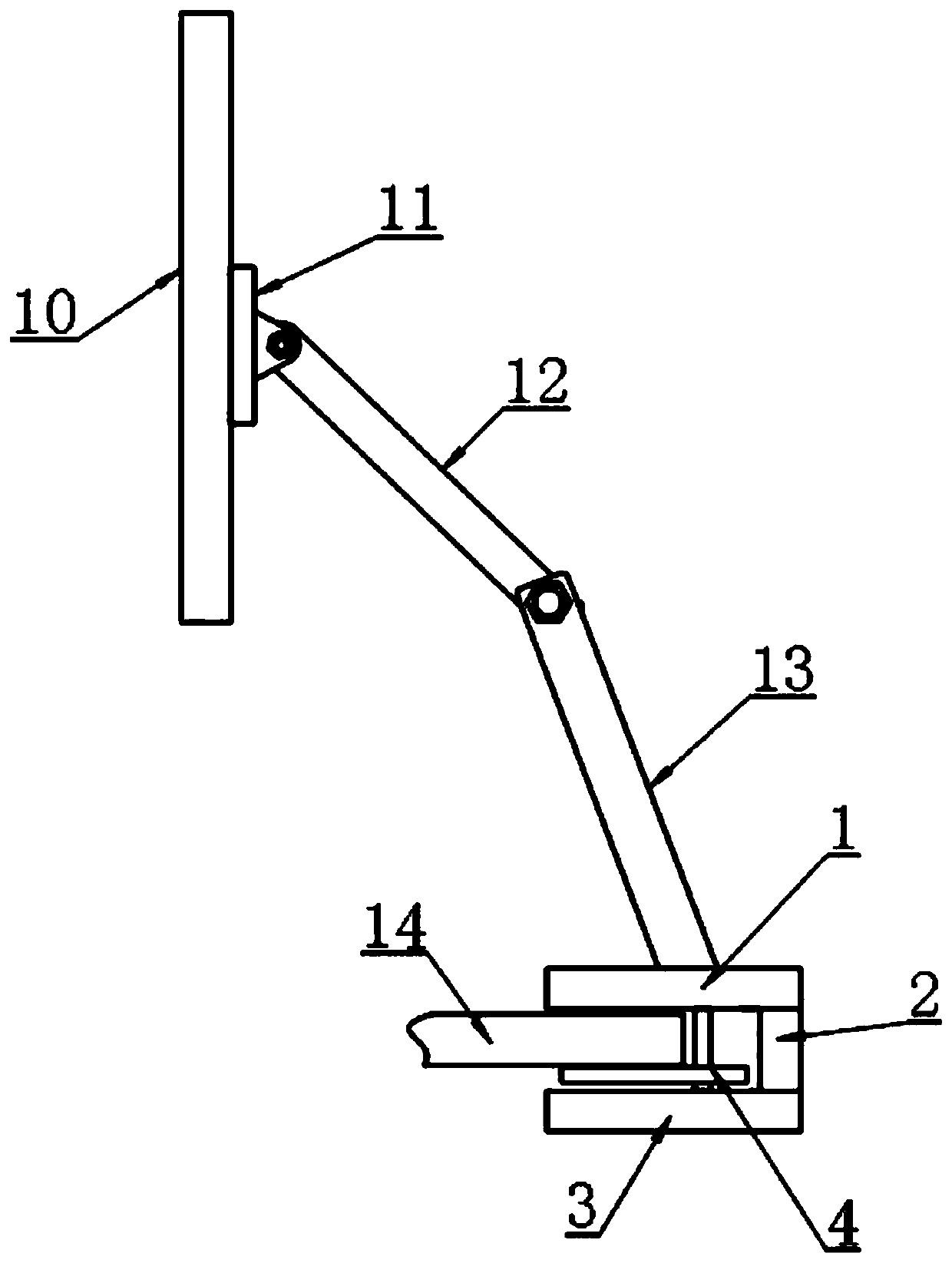 Automatic supporting arm for display