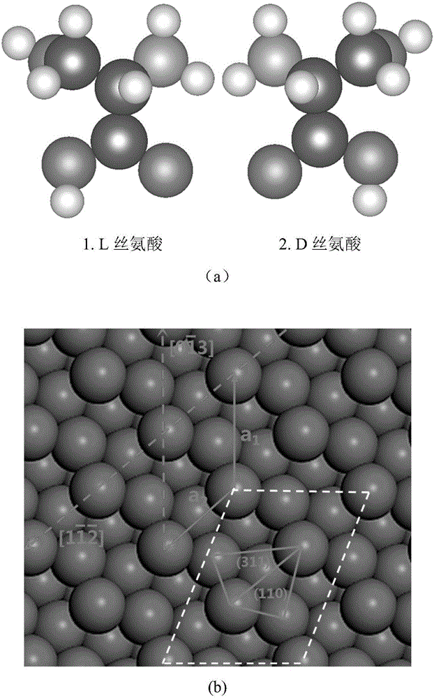 Method for effectively improving serine separating capacity of copper surfaces by means of surface modification