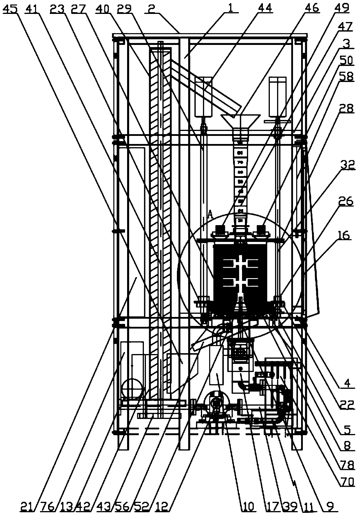 Device and method for rapidly heating and melting female die of complex cavity shell layer