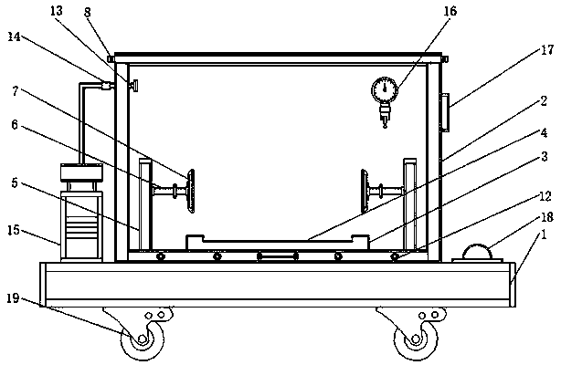 Device for detecting sealing performance of speed reducer shell