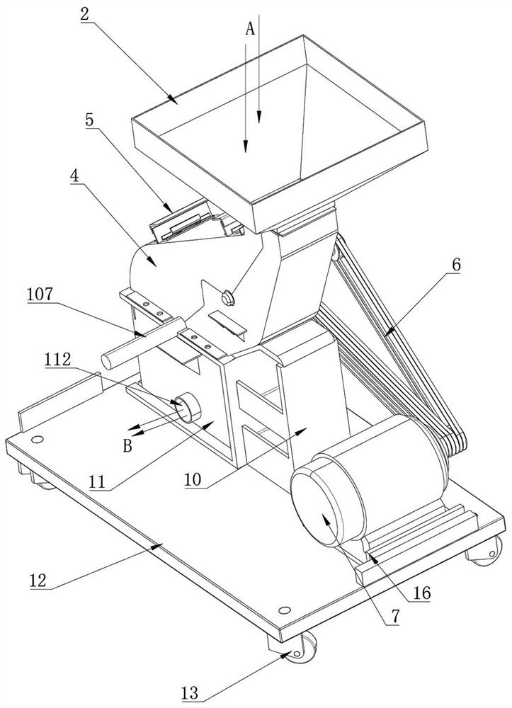 A pulverizer structure and pulverizer with secondary pulverization function