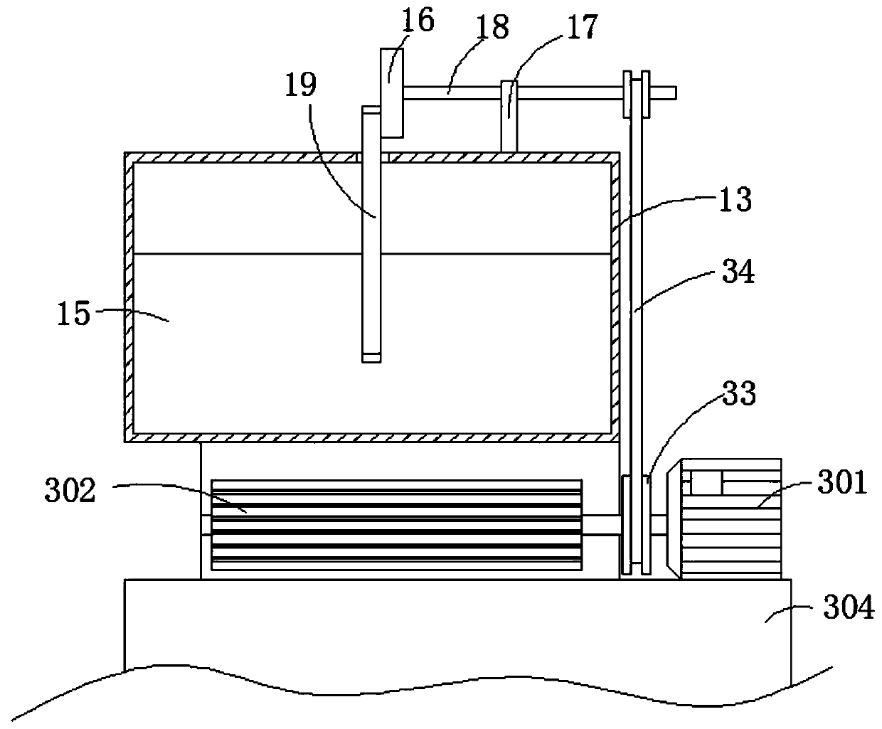 Garbage treatment device for environmental protection engineering