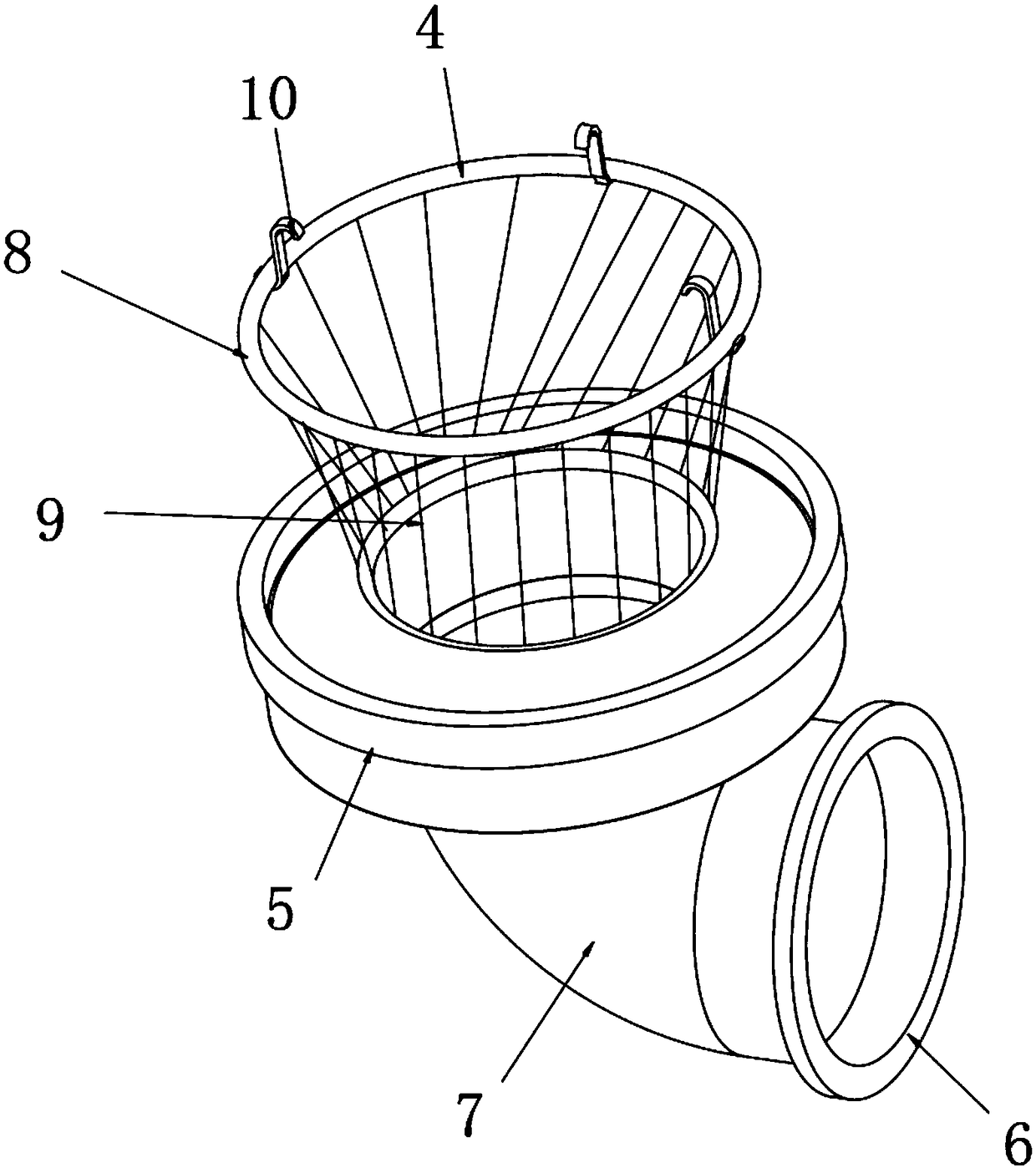 Novel basketball collecting and serving device