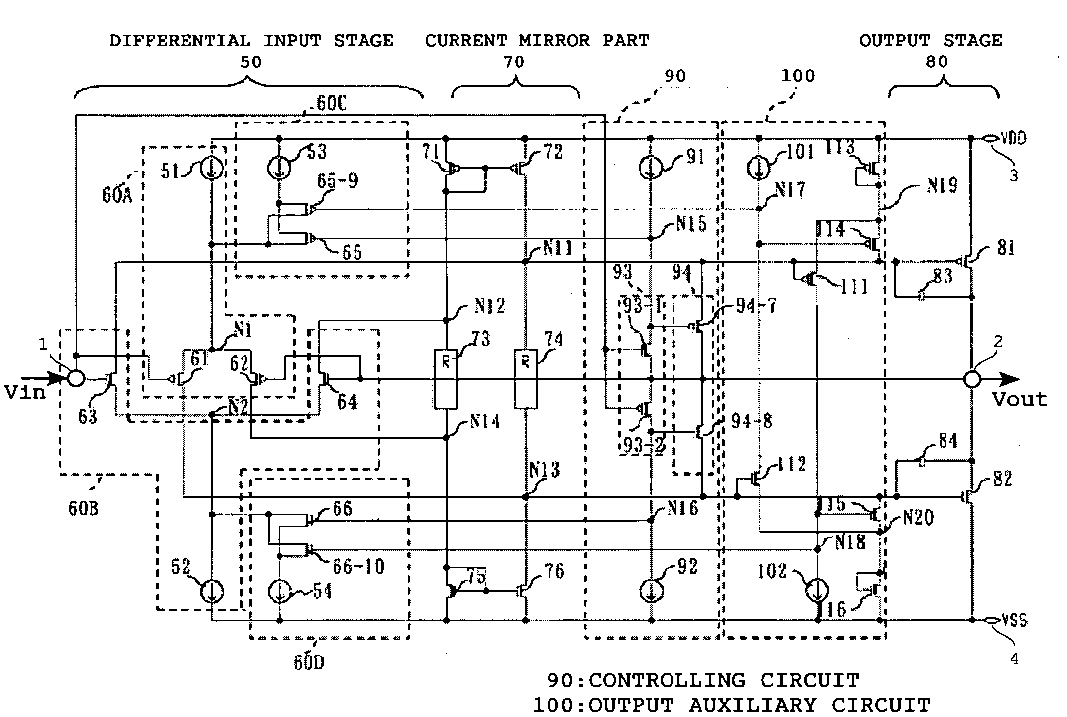 Driver circuit usable for display panel
