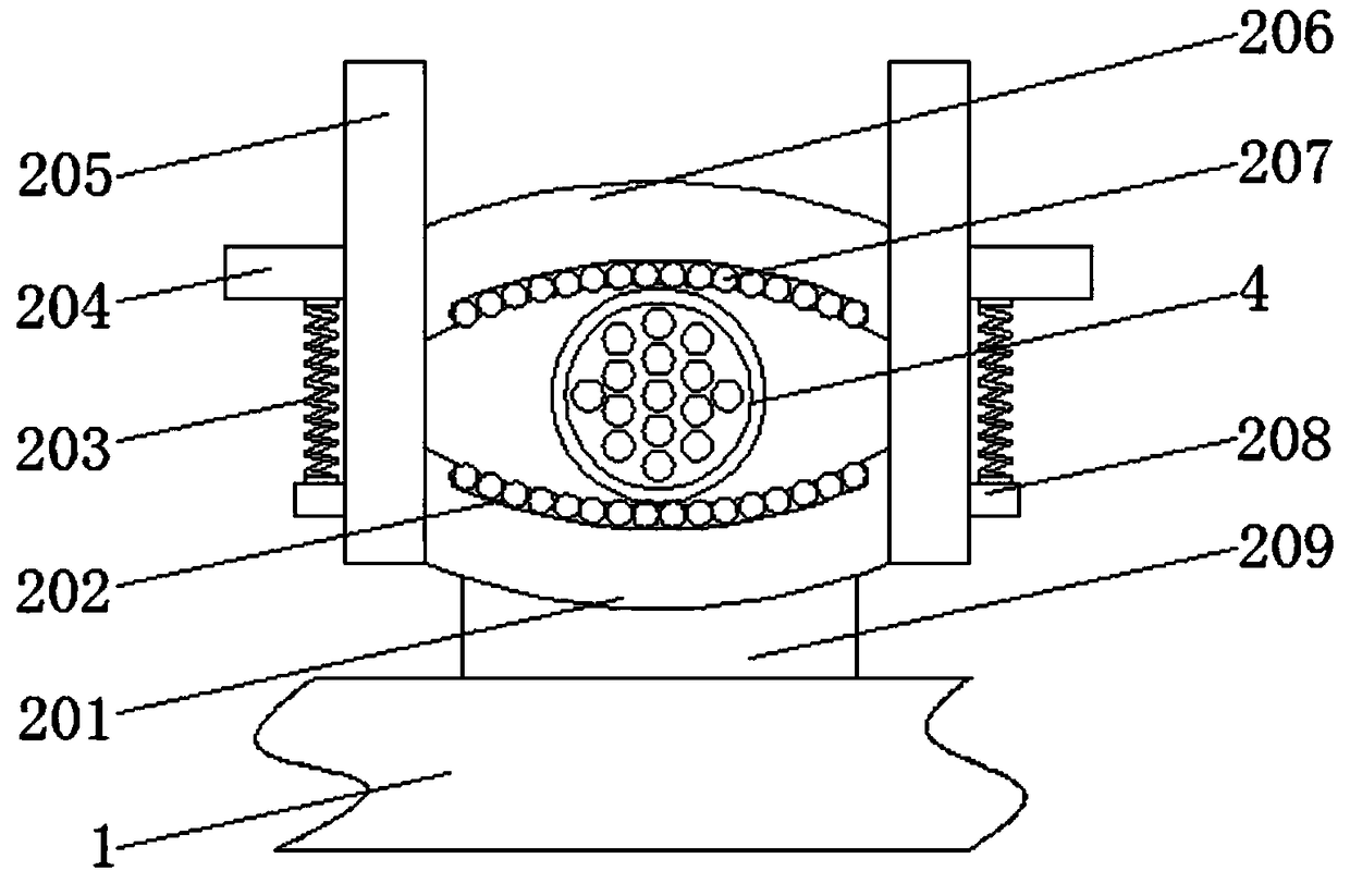 Cable anti-winding collecting device