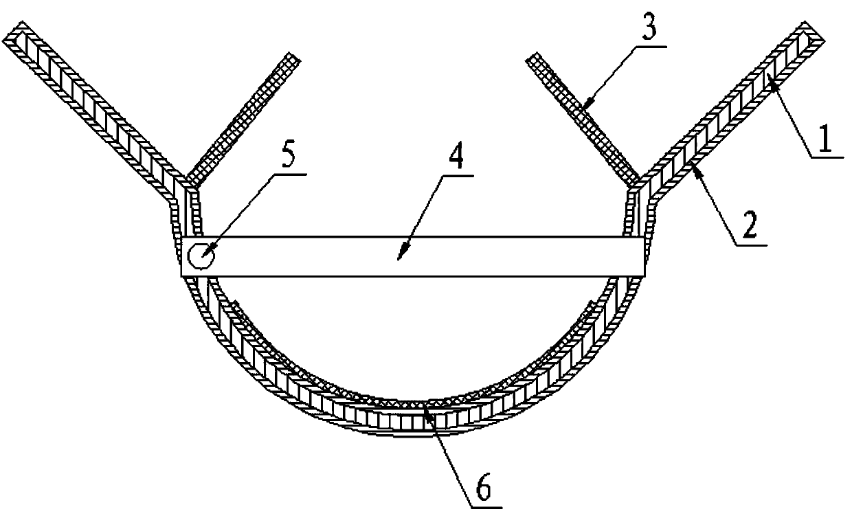 Semi-arc conveying belt used for conveying spherical objects