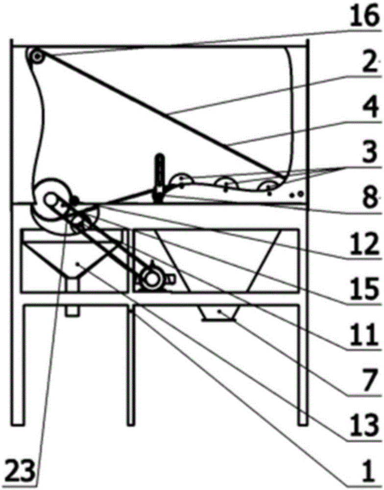 Metal fiber net felt dust remover