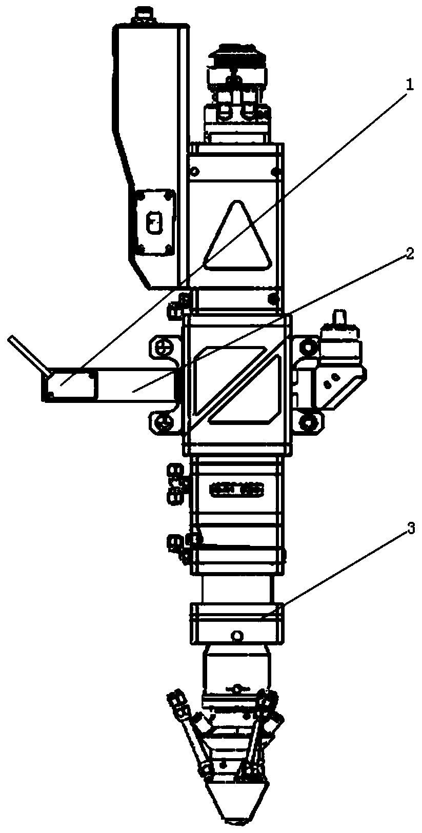 Method, device and system for dynamic adjustment of laser head height of laser cladding machine tool