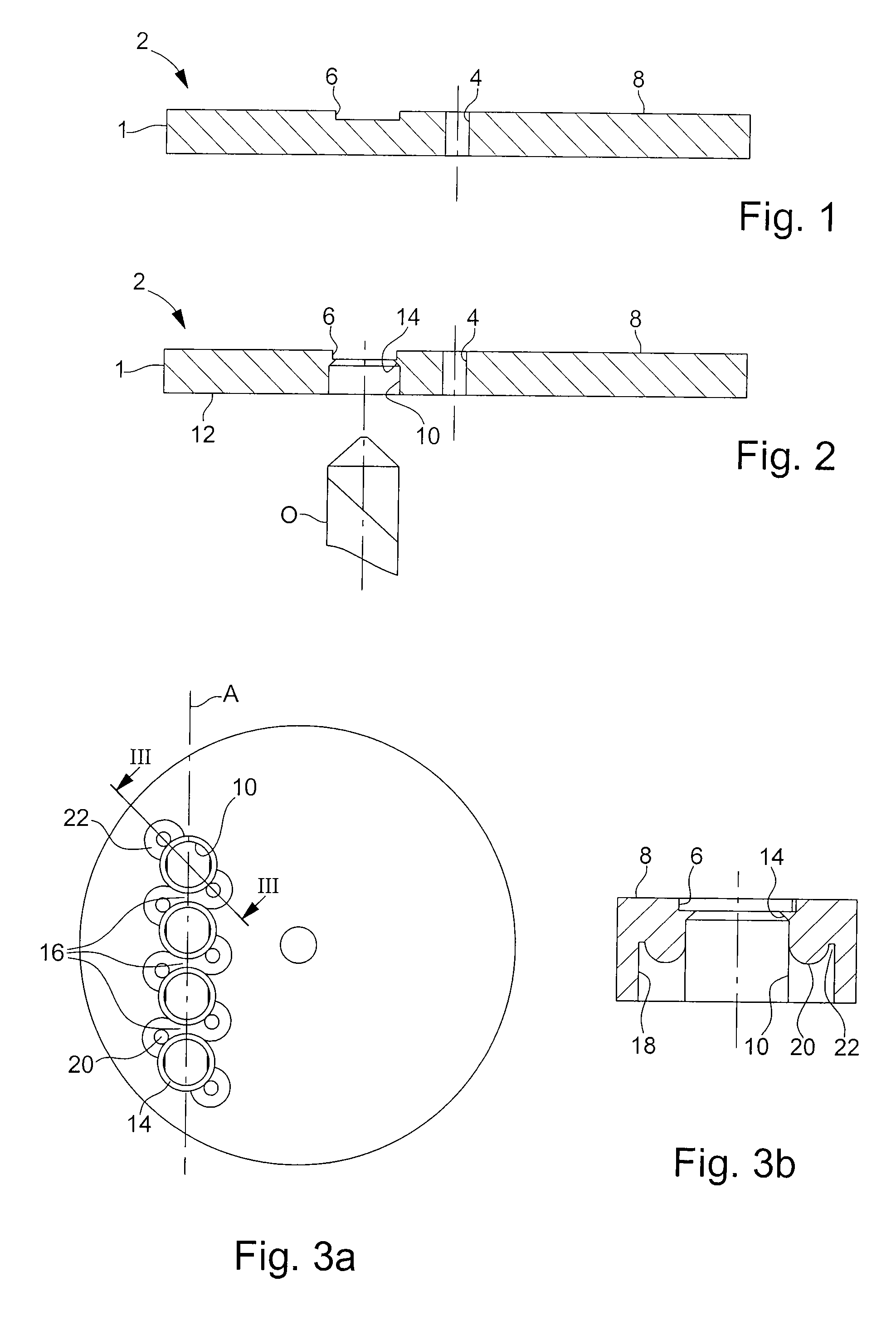 Method of setting stones in a support element