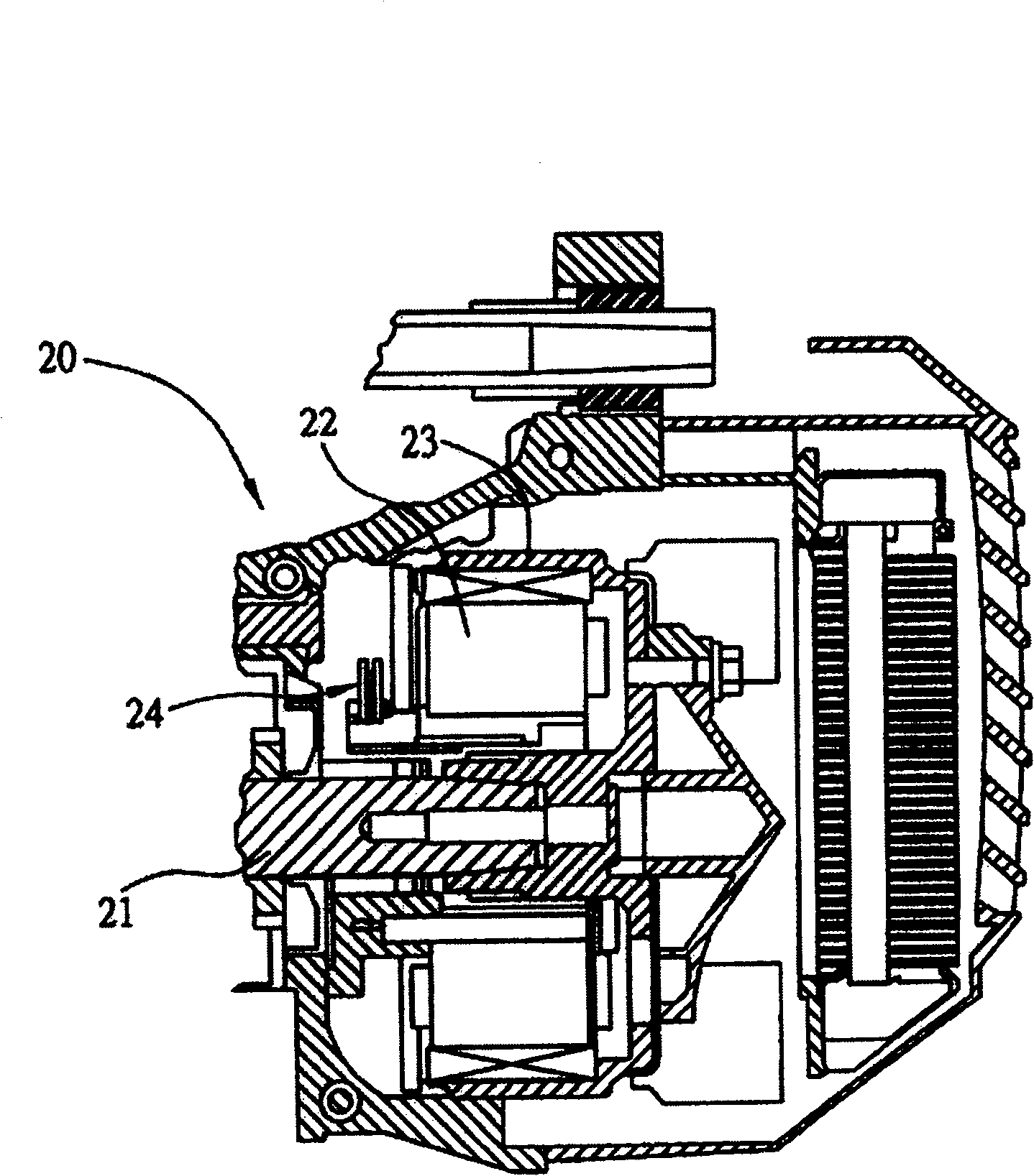Composite power unit of engine