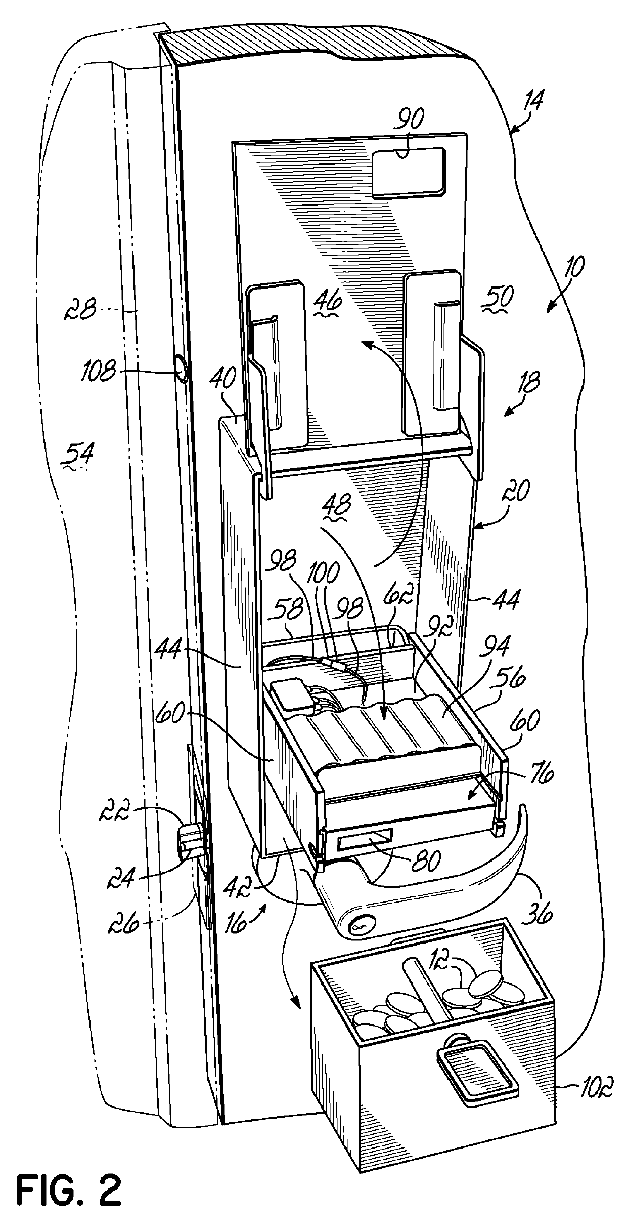 Token operated access control system