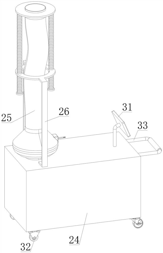 In-building dust collection device for building construction