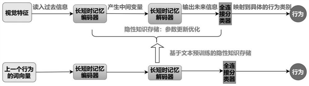 First-view video behavior prediction system and method