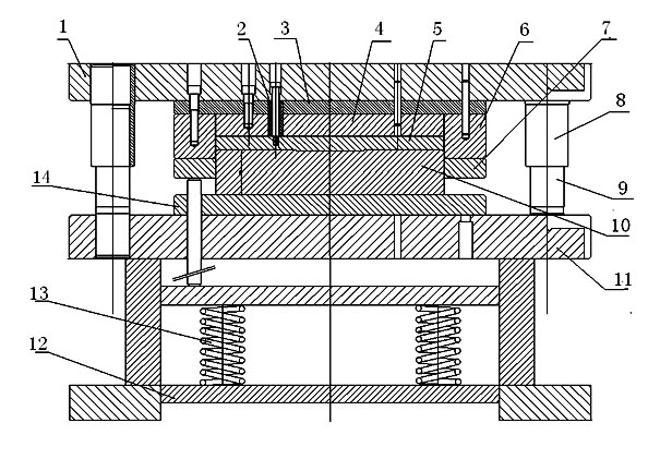 Temperature-dependent drawing mold for metal sheet