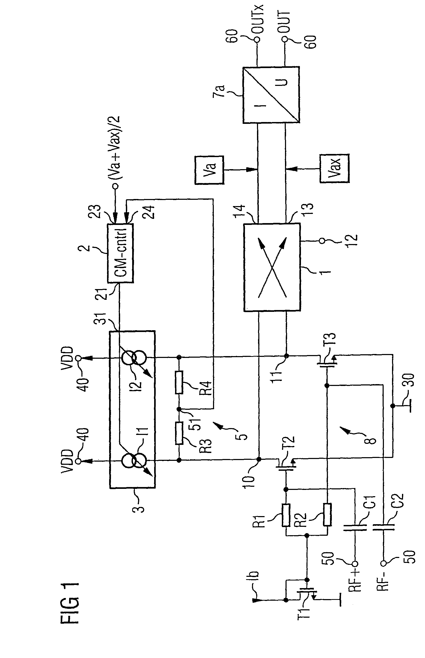 Mixer arrangement, use of the mixer arrangement and method for frequency conversion