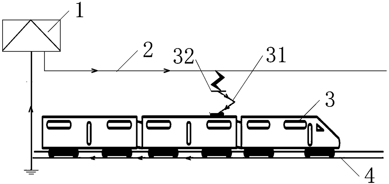 Non-contact train operating system and operating method thereof