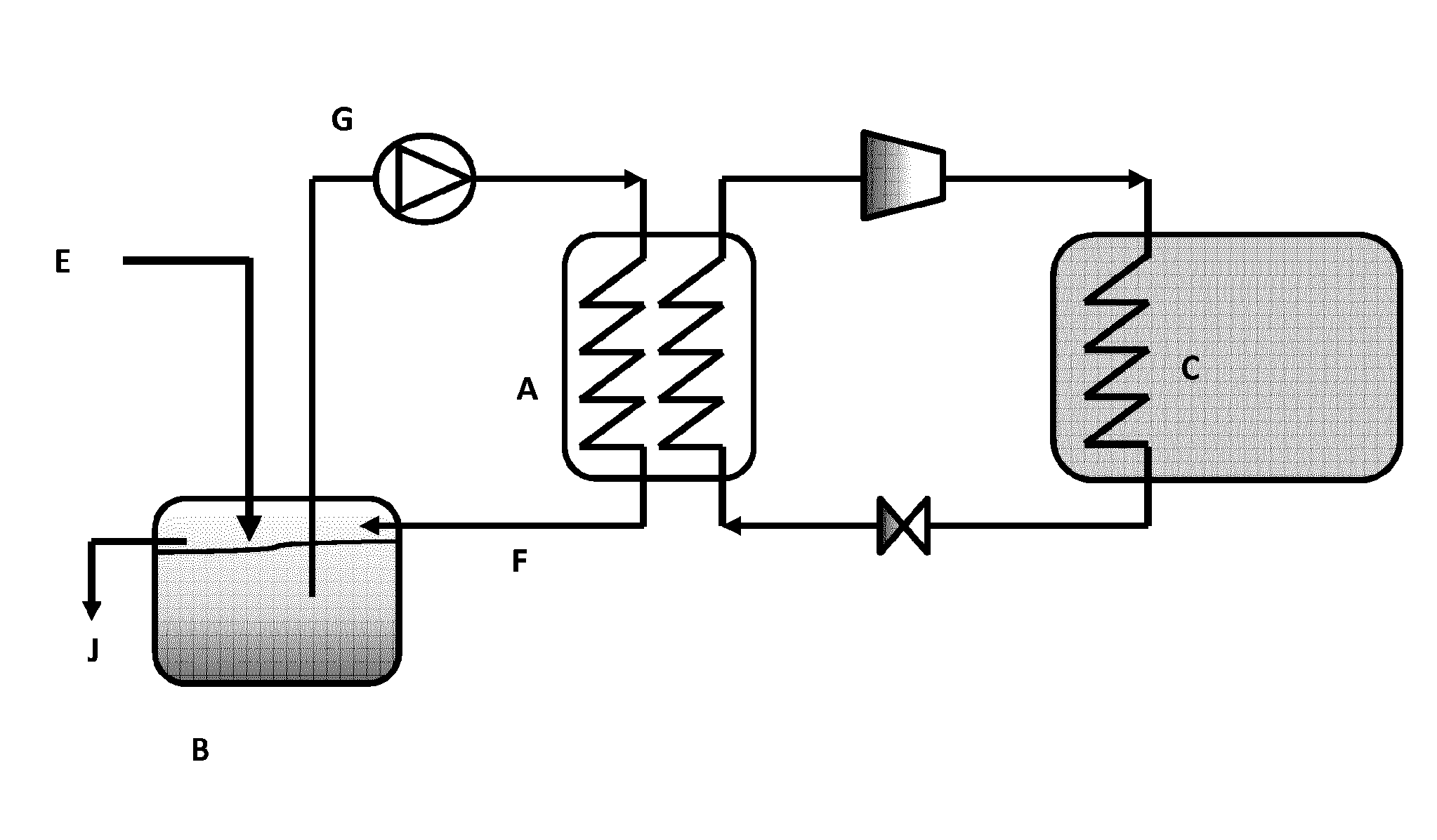 Heat pump system using latent heat