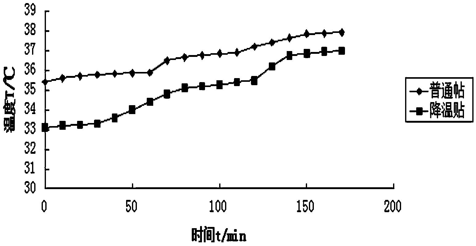 Ammonium chloride cooling patch and preparation method thereof