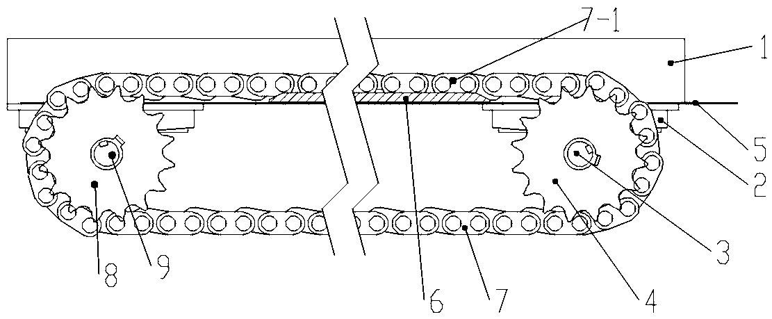 Guide mechanism of conveying chain