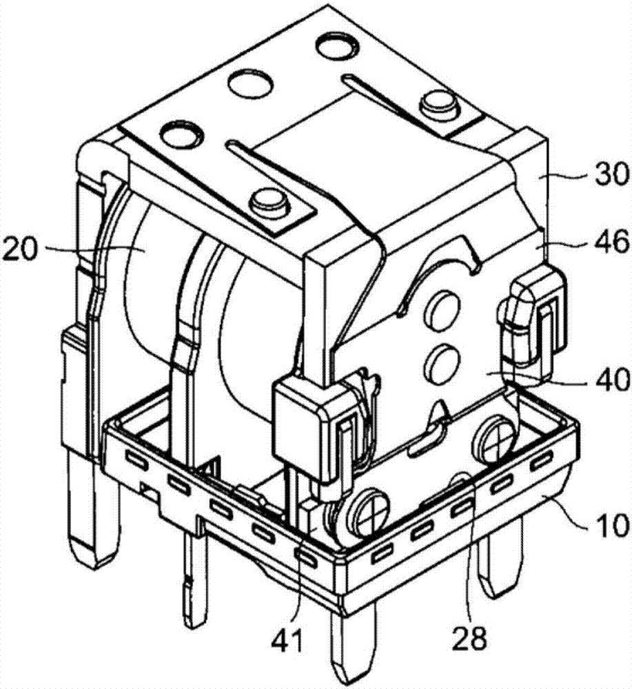 Coil terminal and electromagnetic relay equipped therewith