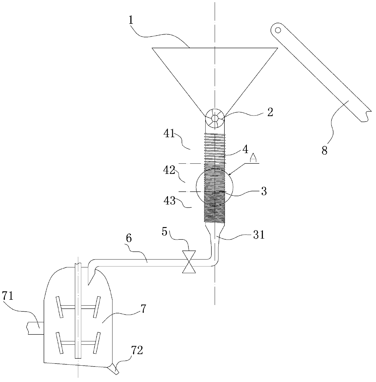 Automatic heating device for special polyethylene wax for marking of road