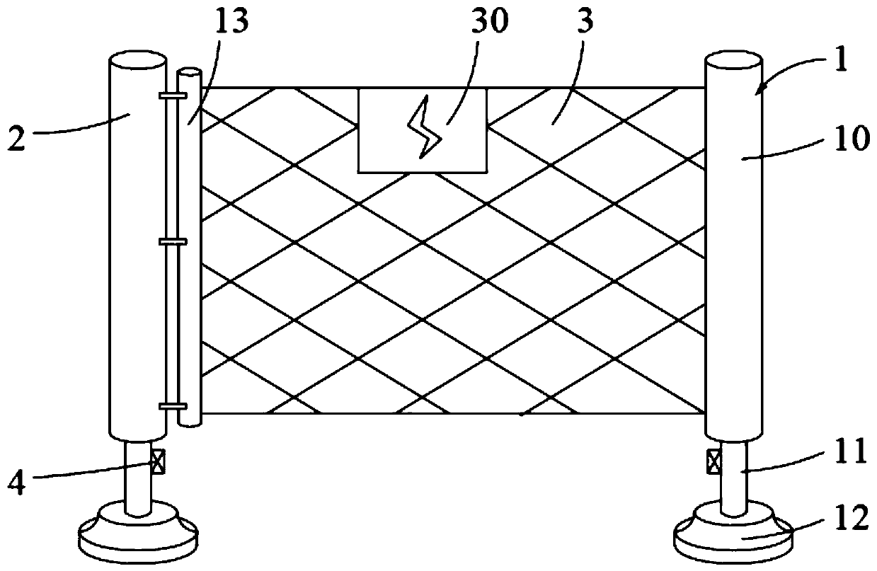 Electric power safety fence