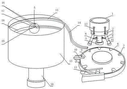 Medicine bottle cap packing device