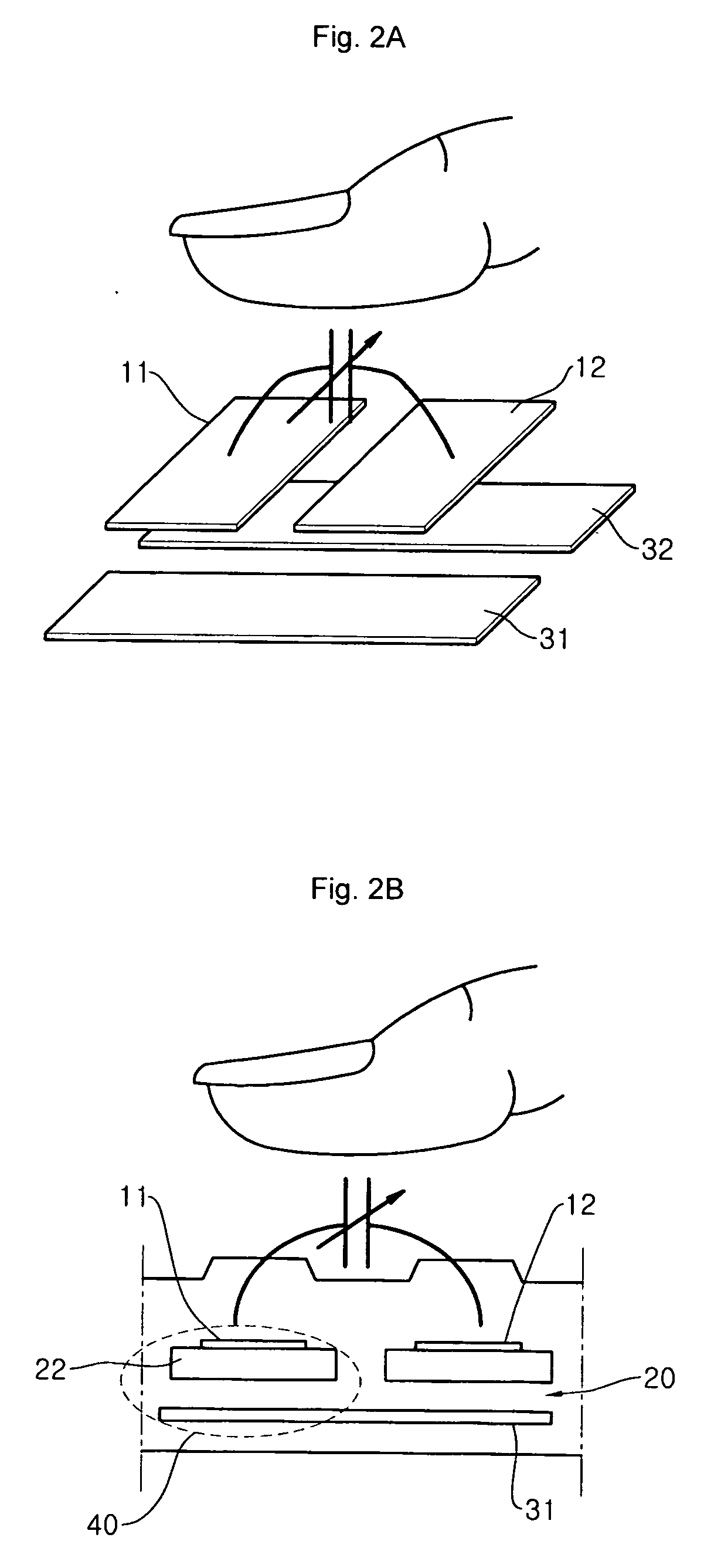 Capacitive sensor for sensing tactile and proximity, and a sensing system using the same